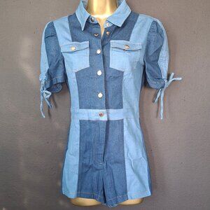 Denim romper